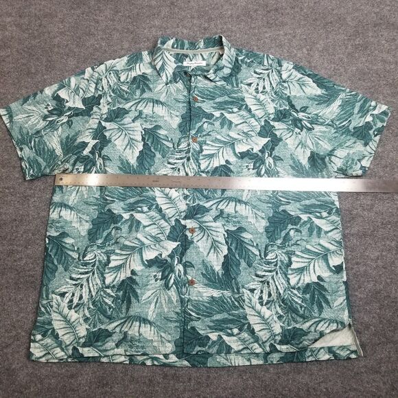 Tommy Bahama TB93 Hawaiian All Over Print Silk Men’s XXL Button Up Size Large - Picture 7 of 11